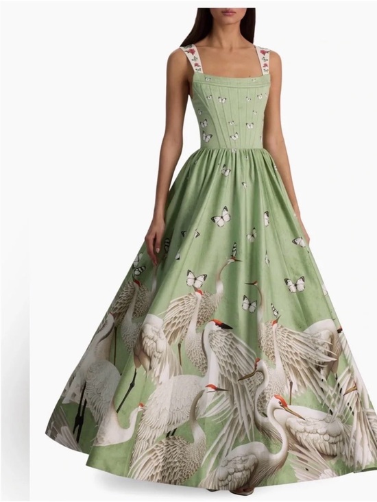Alice + Olivia Dresses & Skirts - Alice + Olivia Guinevere Stretch-Cotton Bustier Maxi Dress